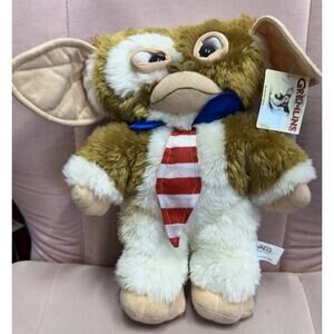 Vintage Gremlins Gizmo NECK TIE Collar Mogwai RARE 2001 WB Nanco Plush Tag